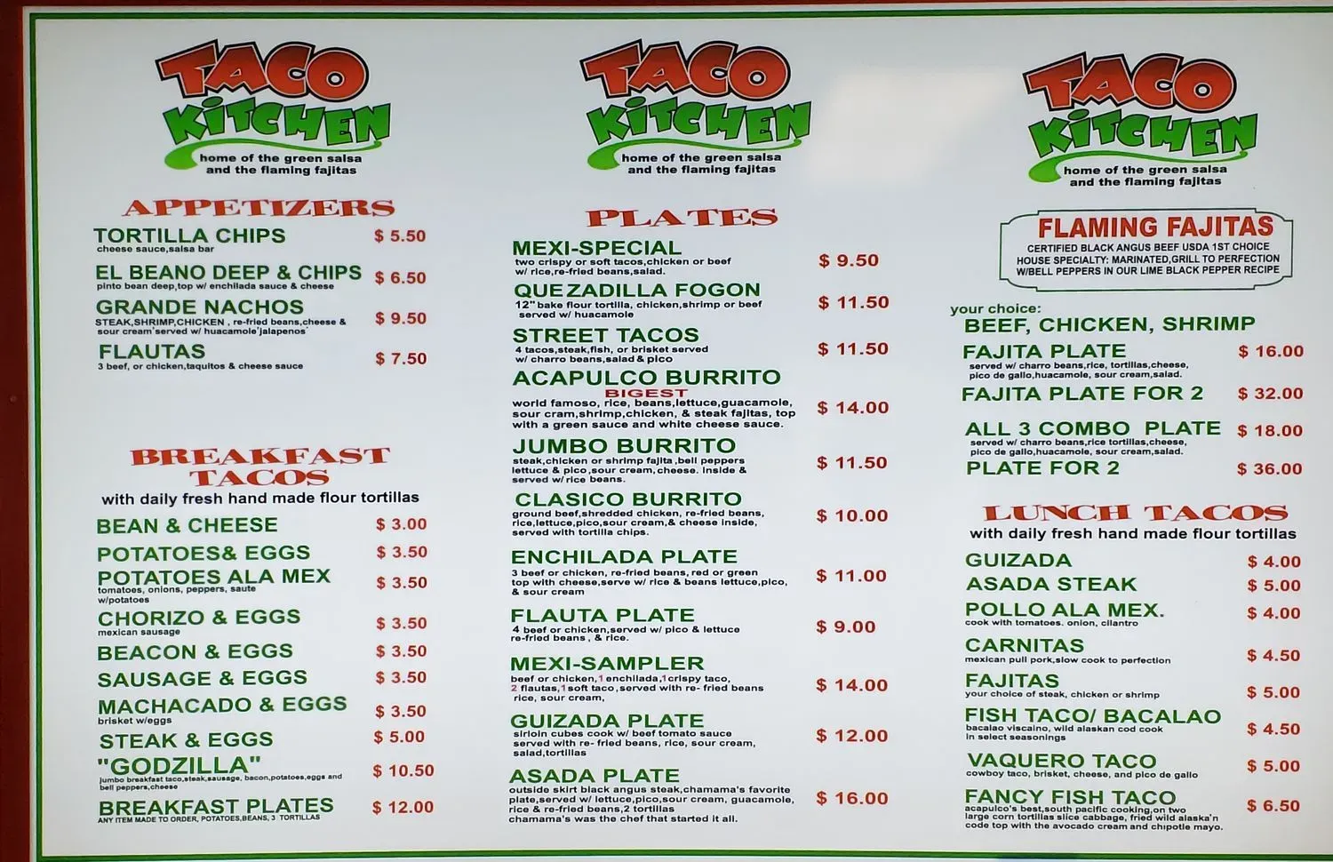 Menu 2