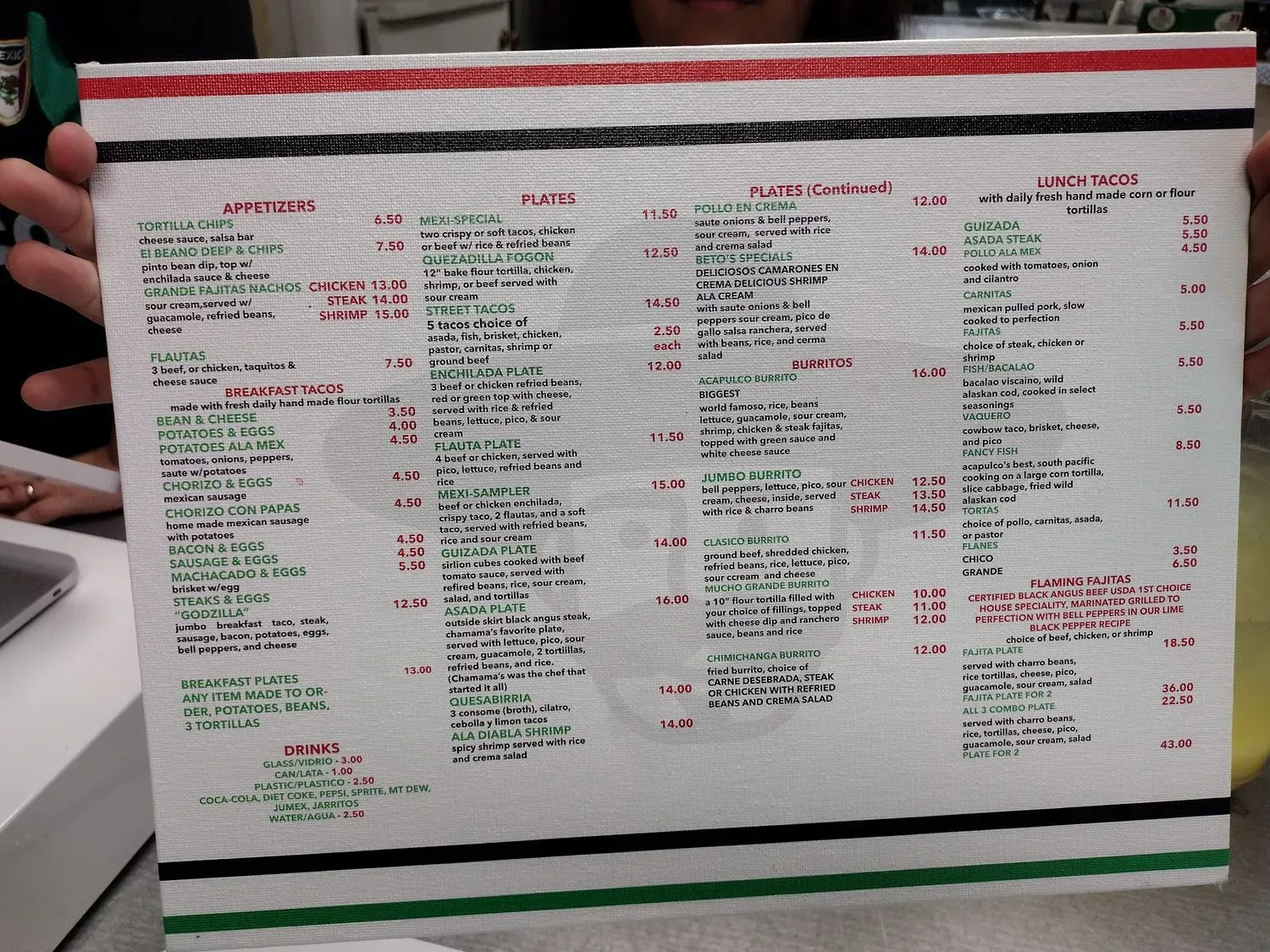 Menu 5