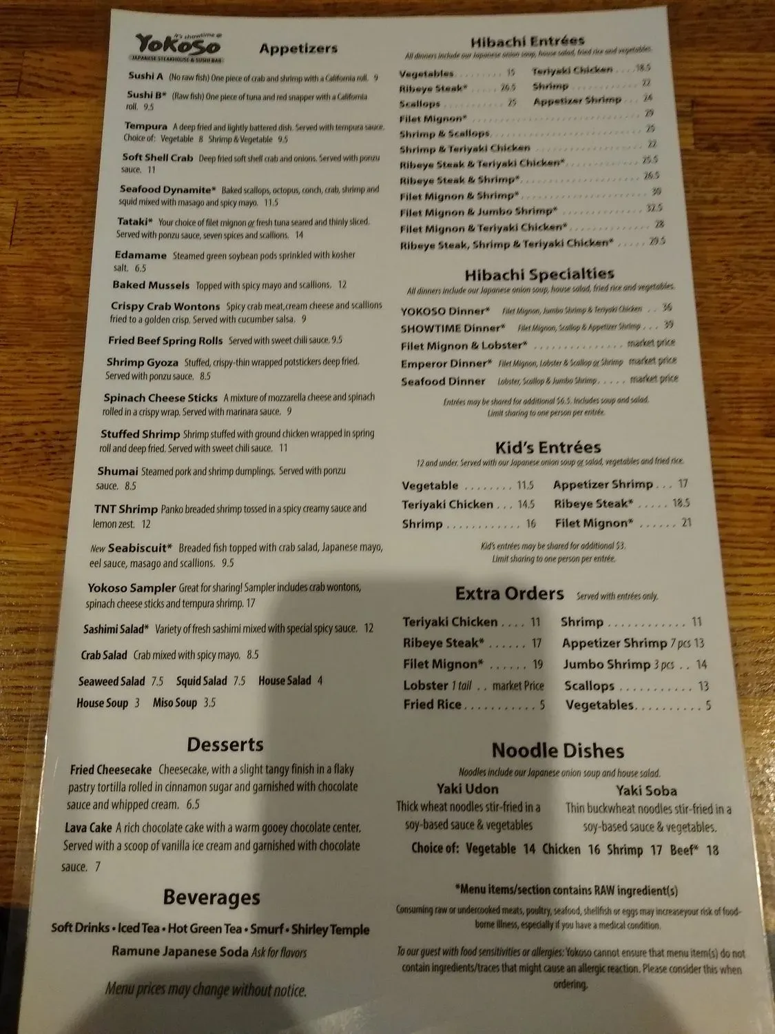 Menu 6