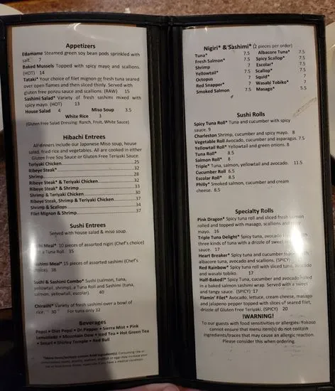 Menu 5