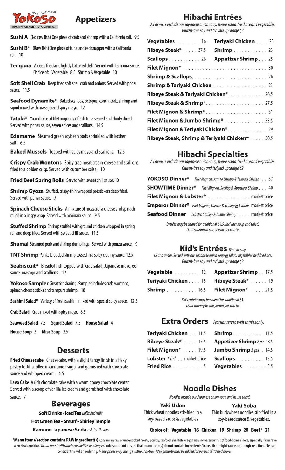 Menu 1