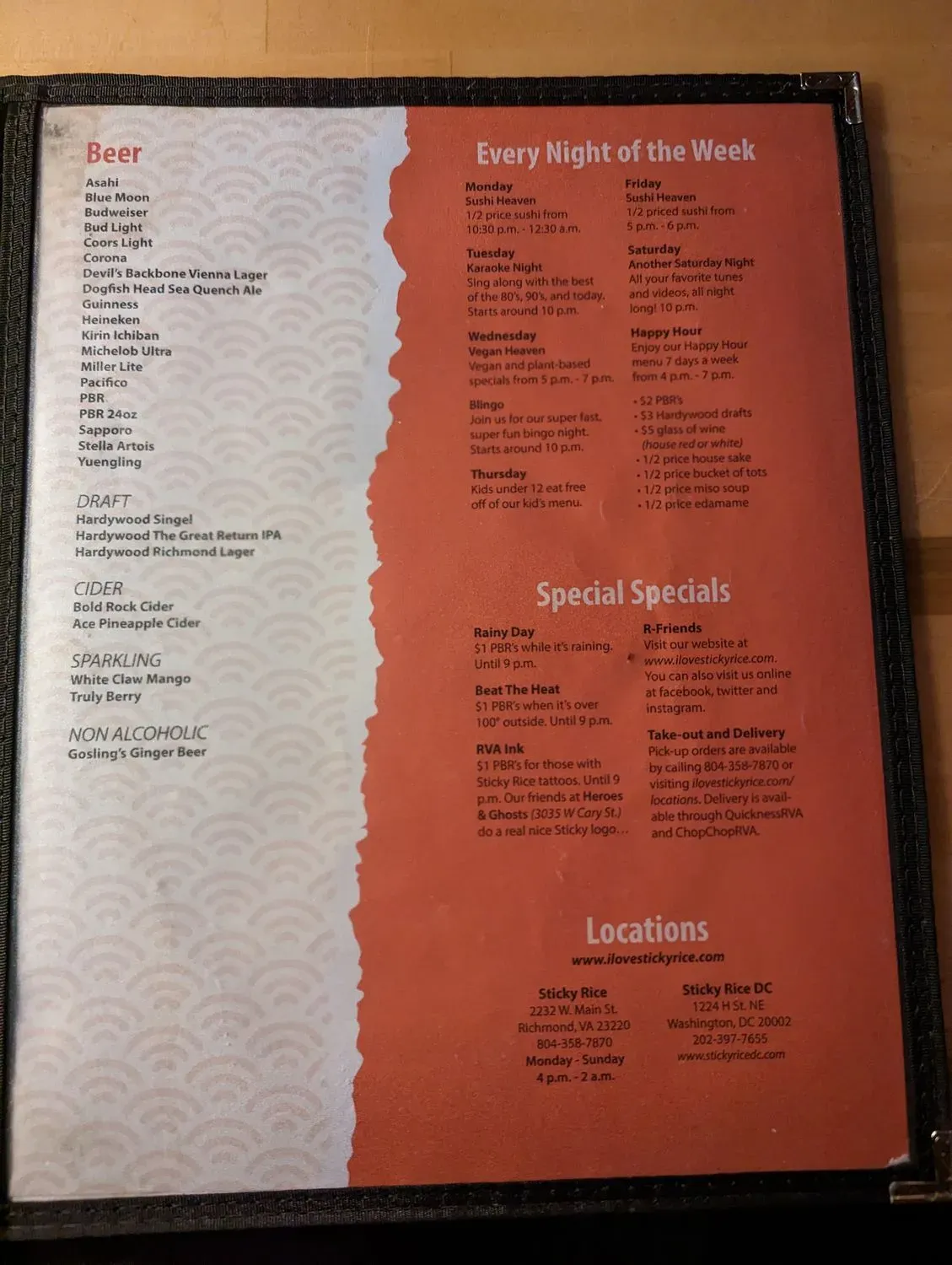 Menu 6