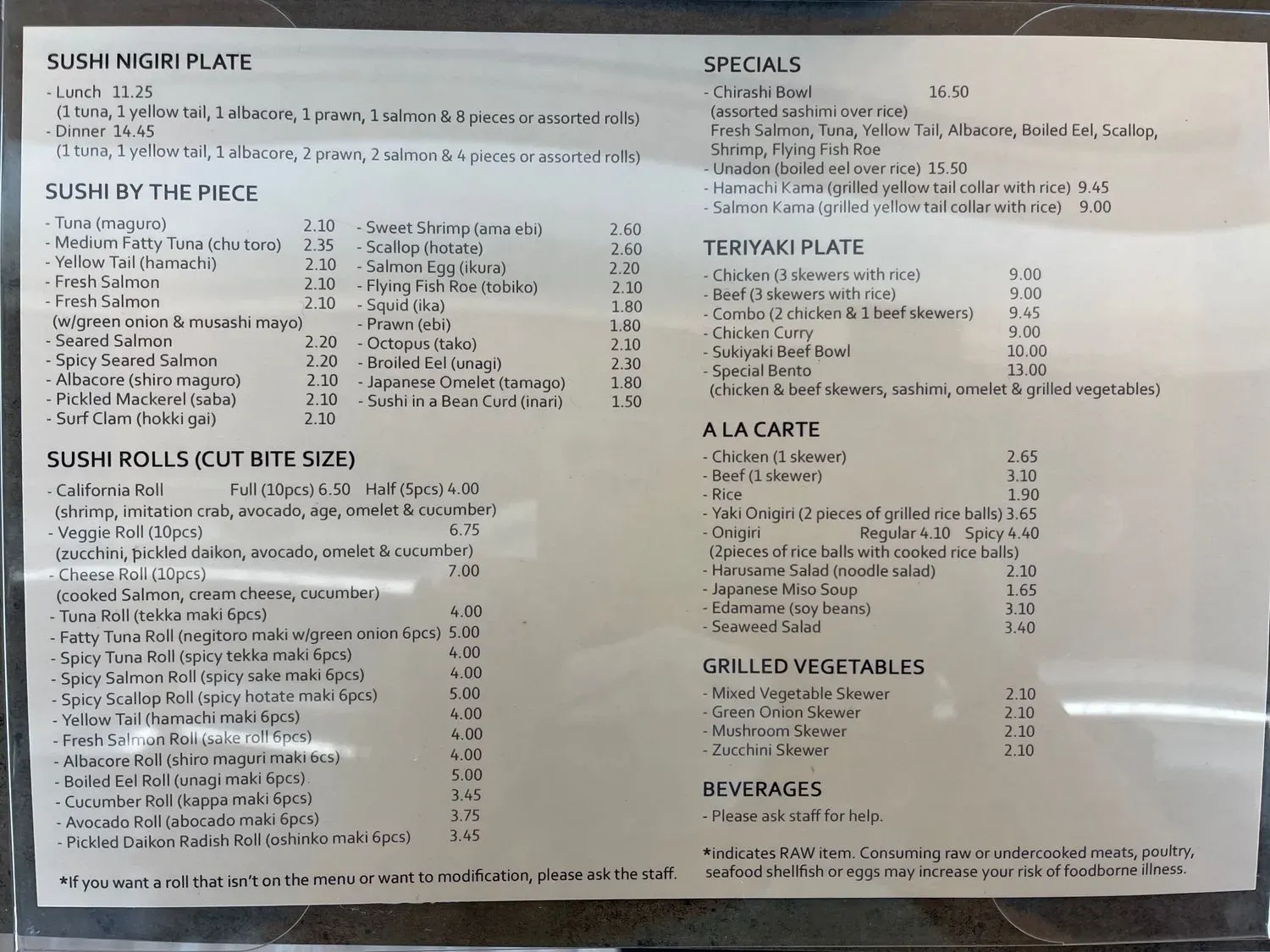 Menu 2