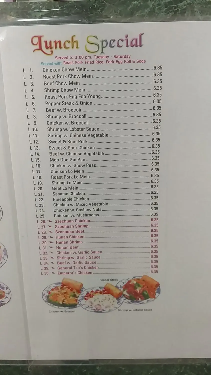 Menu 3