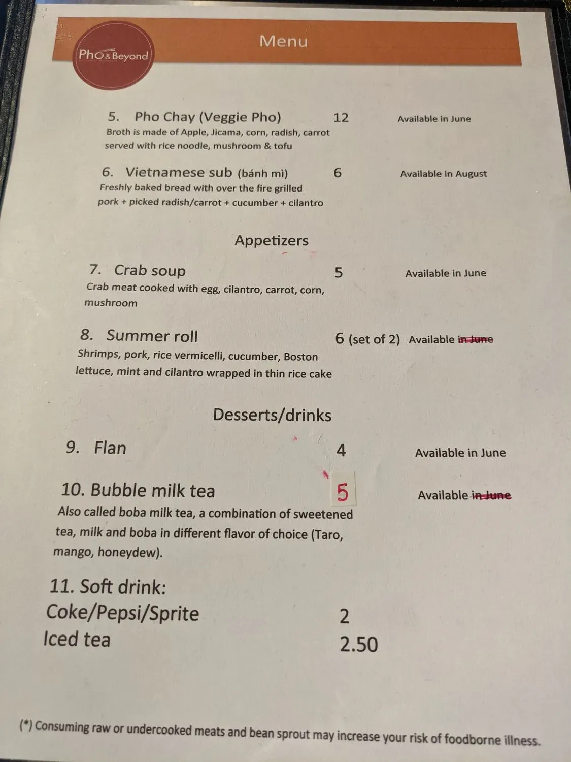 Menu 1