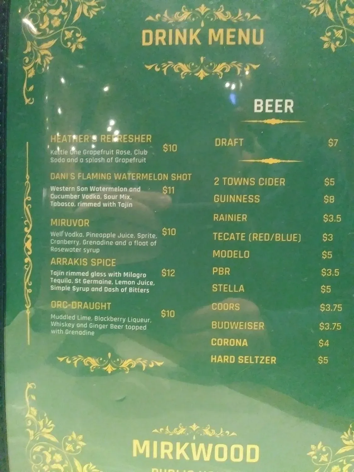 Menu 5