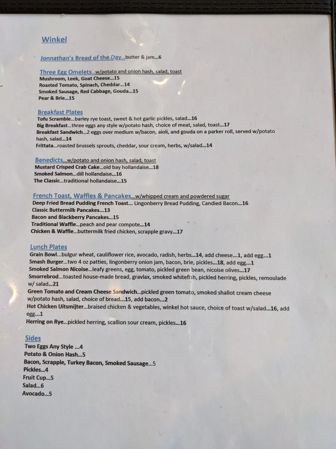 Menu 1