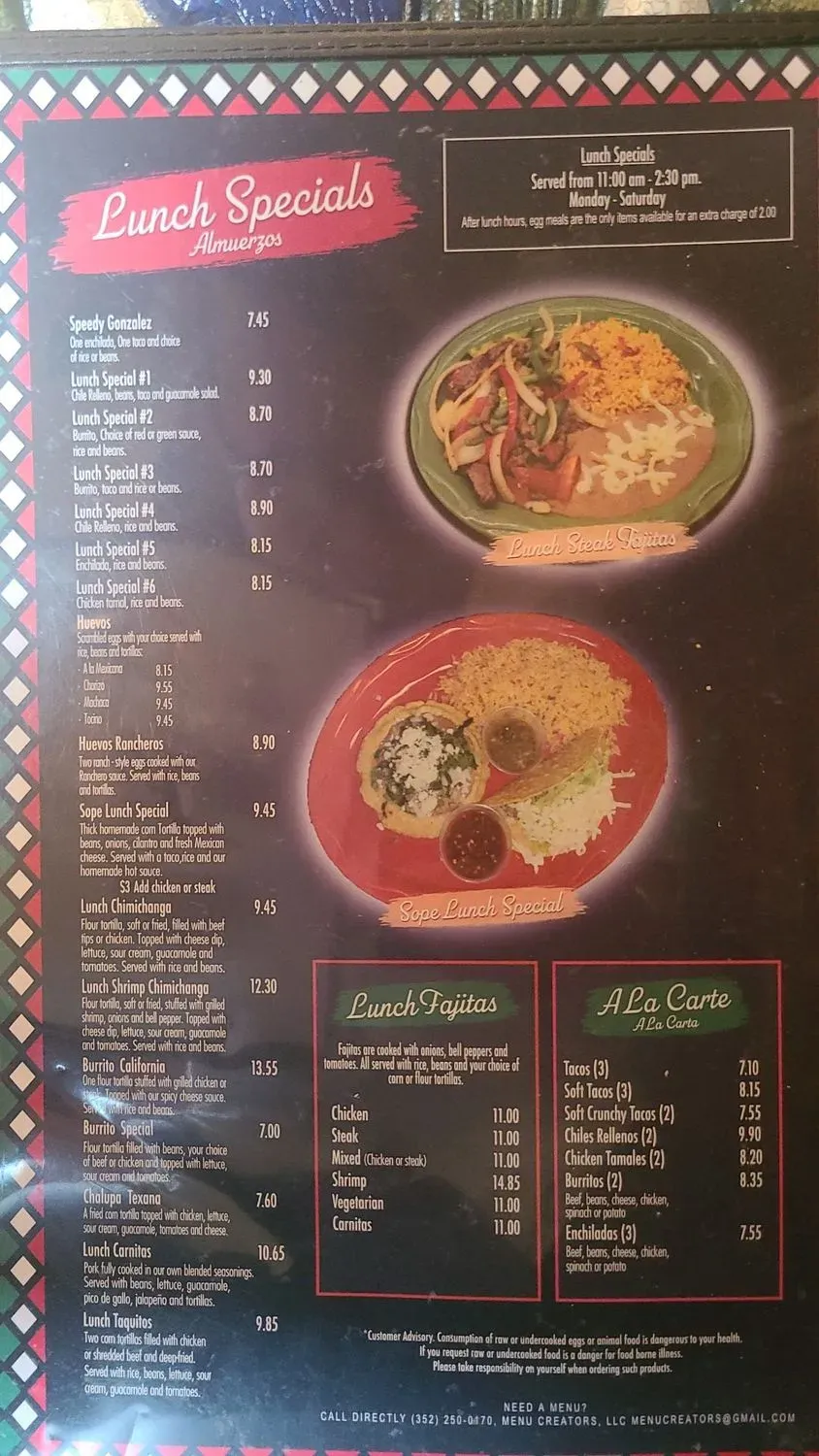 Menu 5