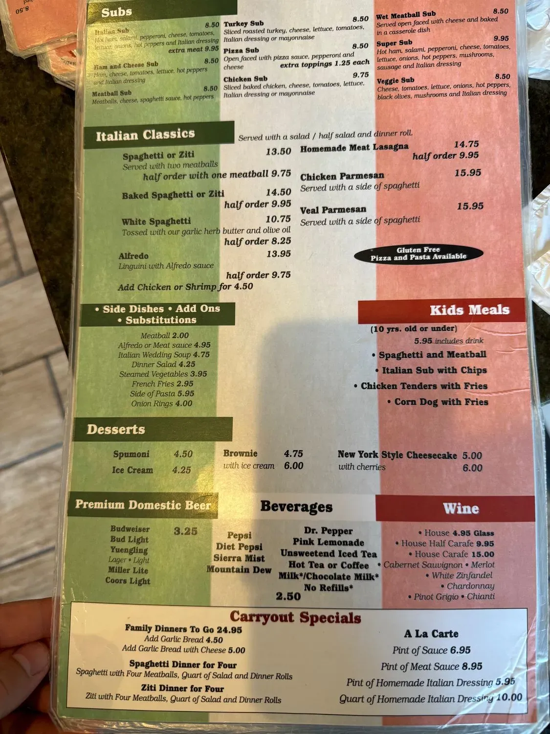 Menu 1