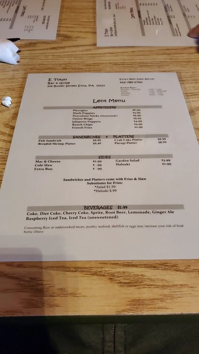 Menu 2