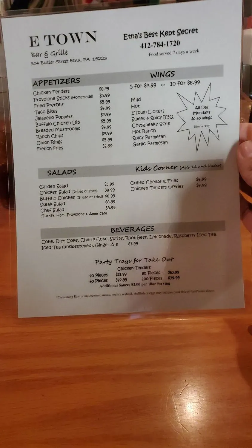 Menu 5