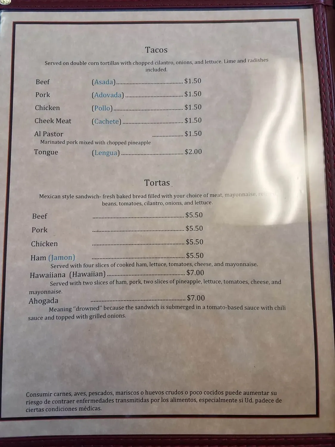 Menu 4