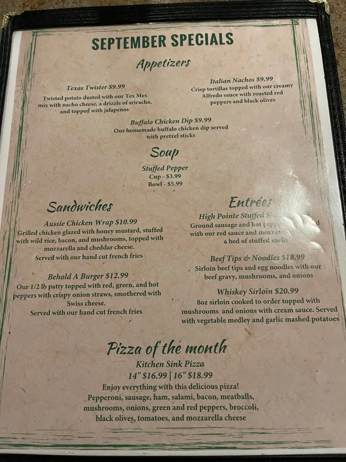 Menu 5