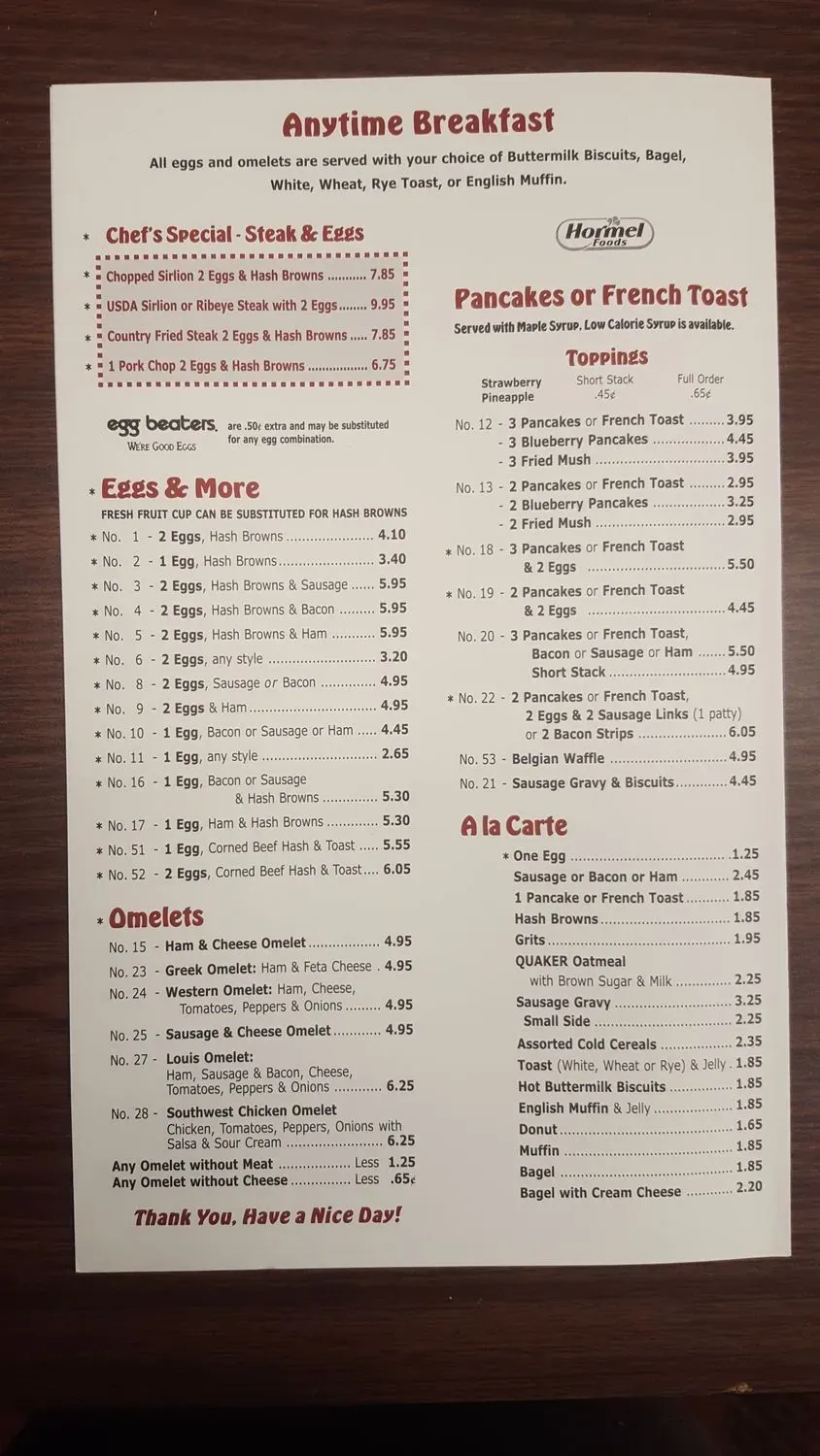 Menu 1