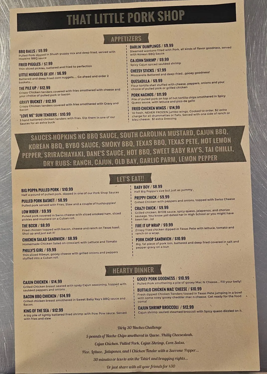 Menu 1