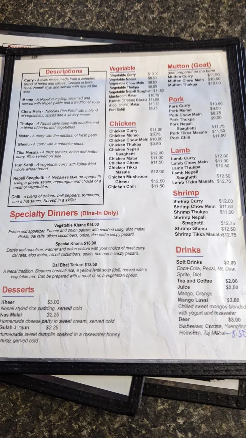 Menu 4