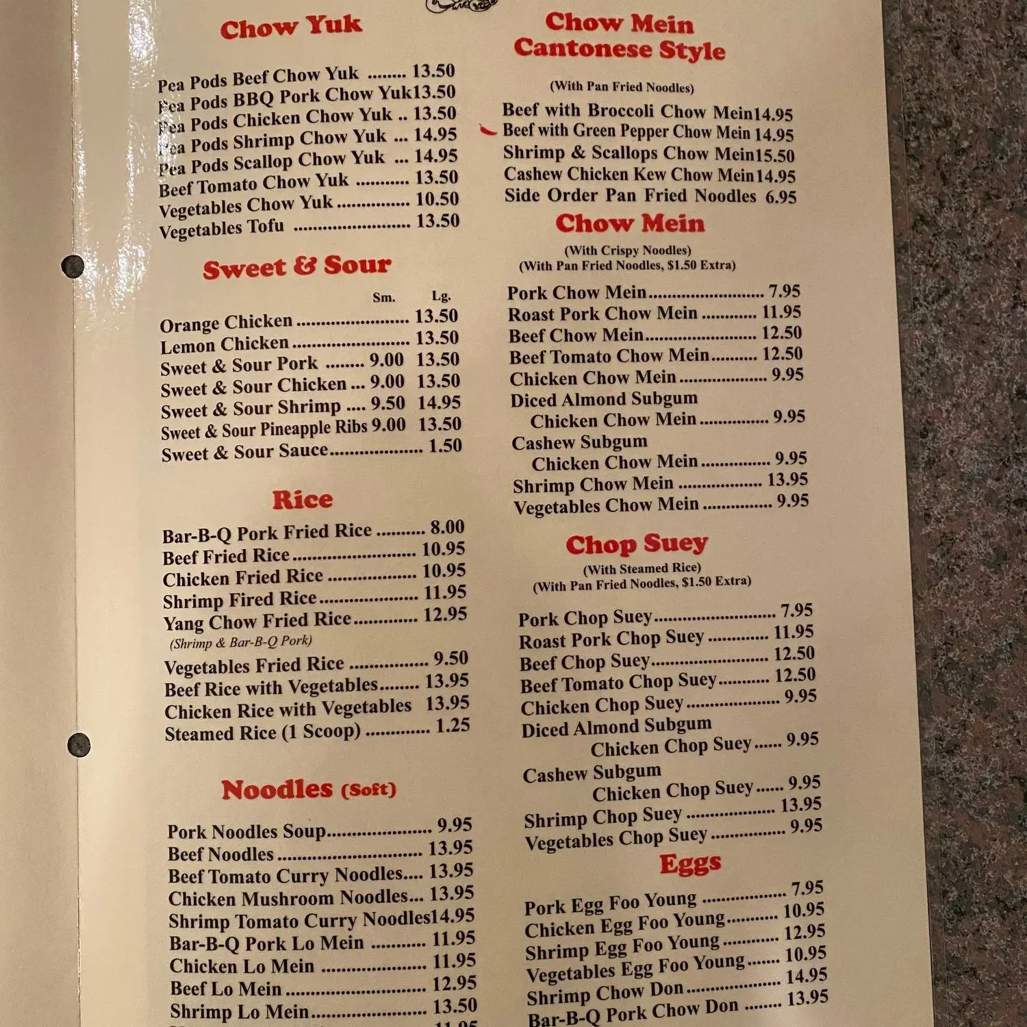 Menu 2