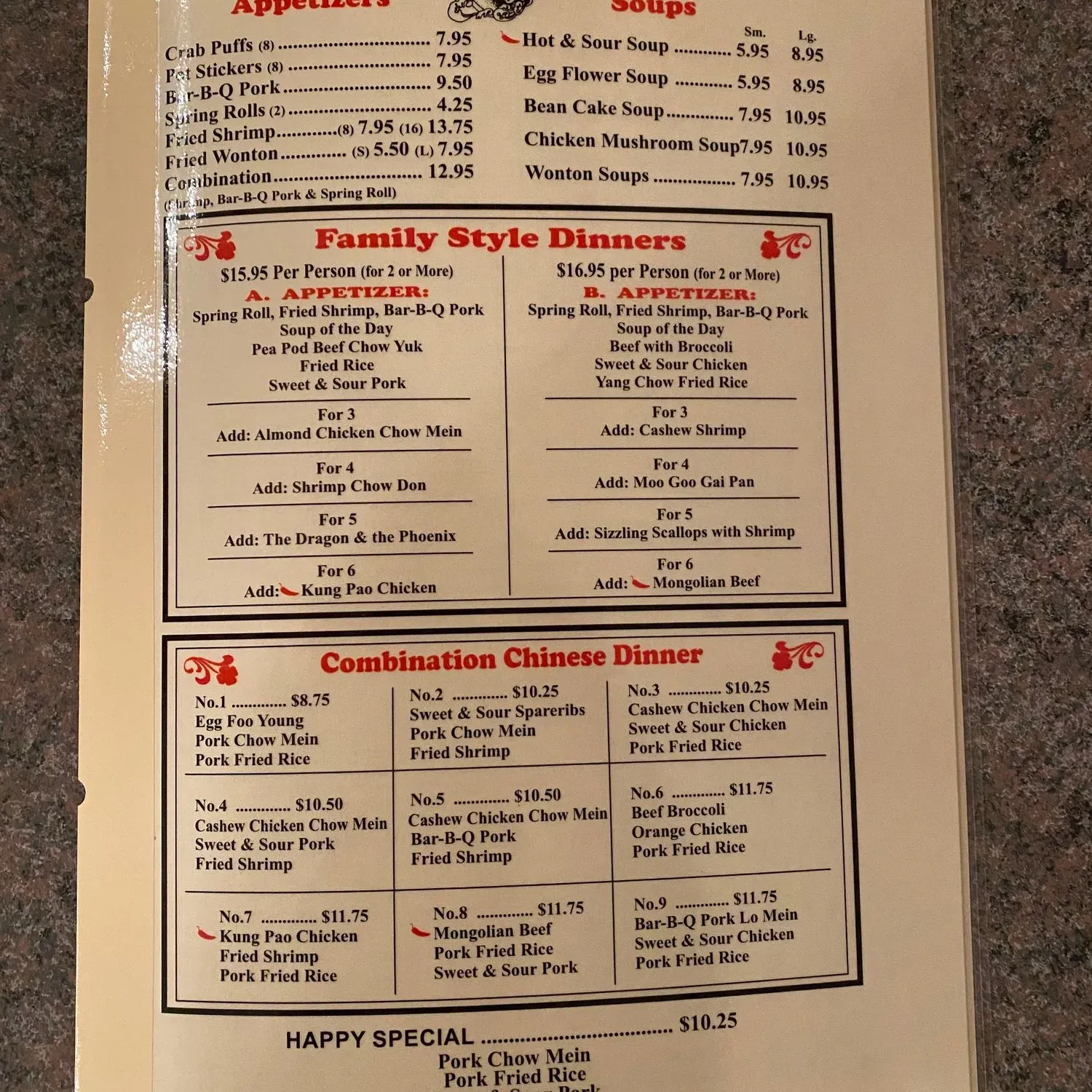 Menu 1