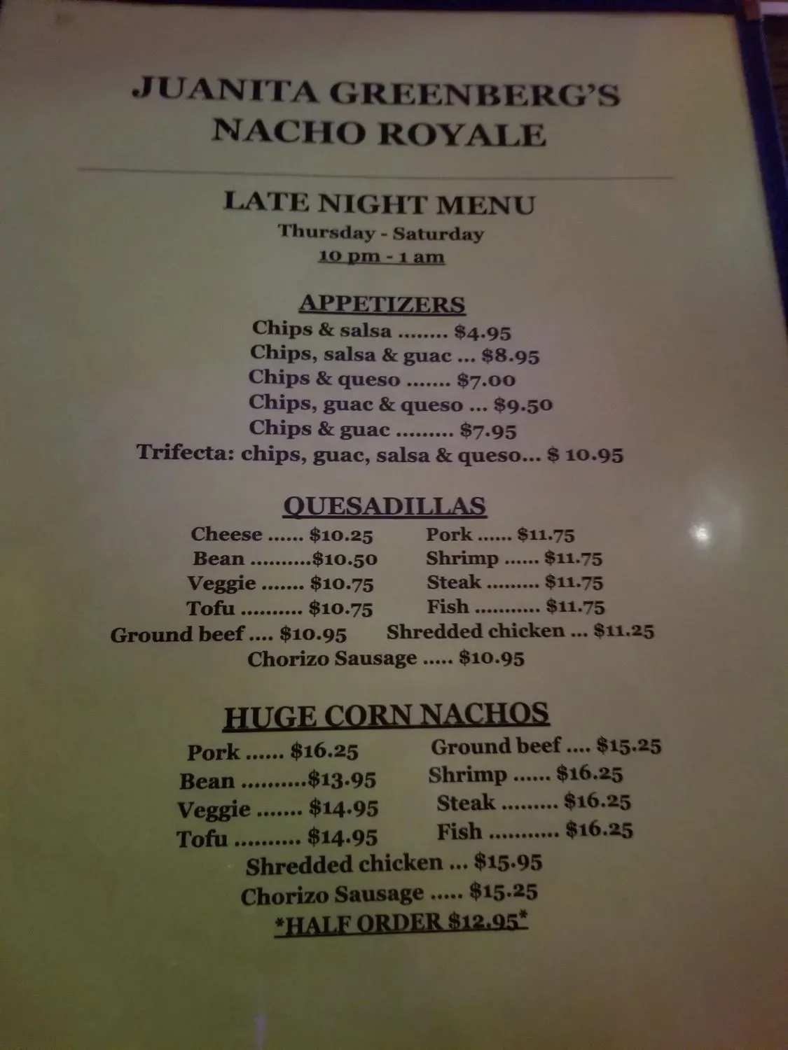 Menu 6