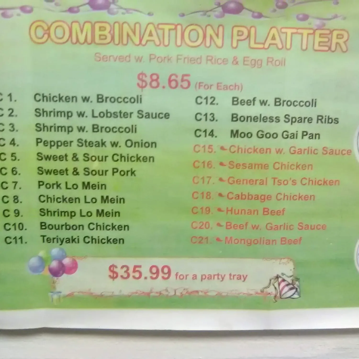 Menu 1