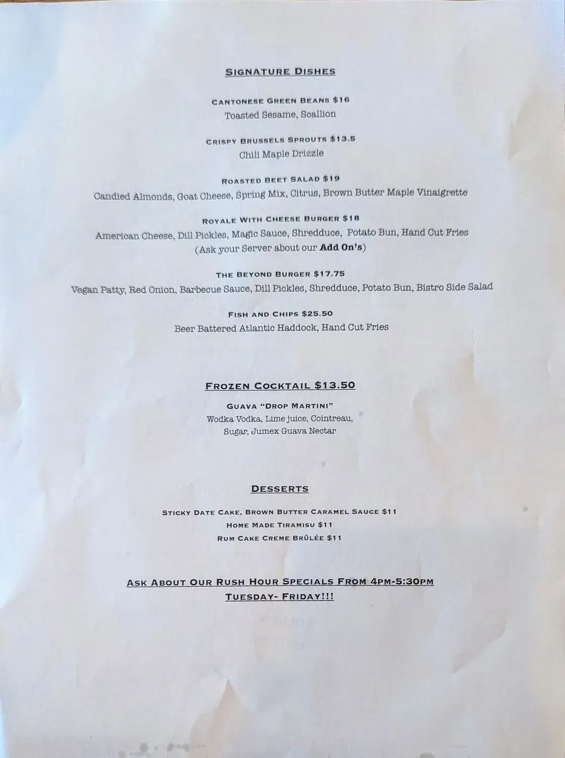 Menu 4