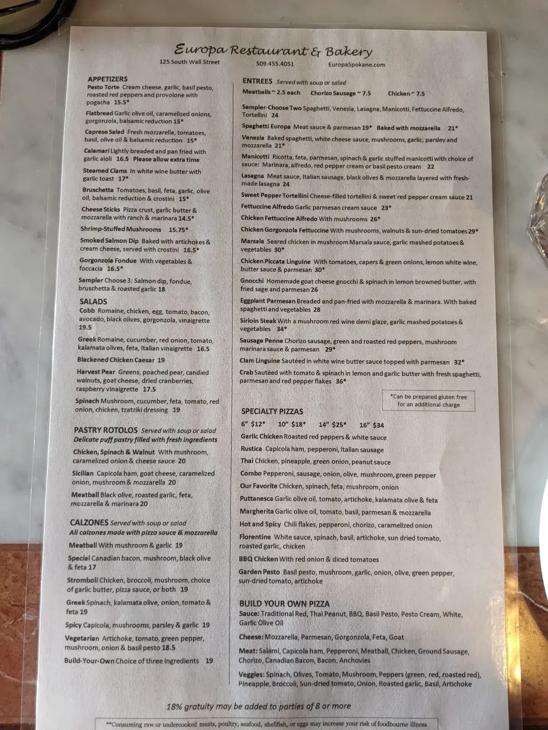 Menu 5