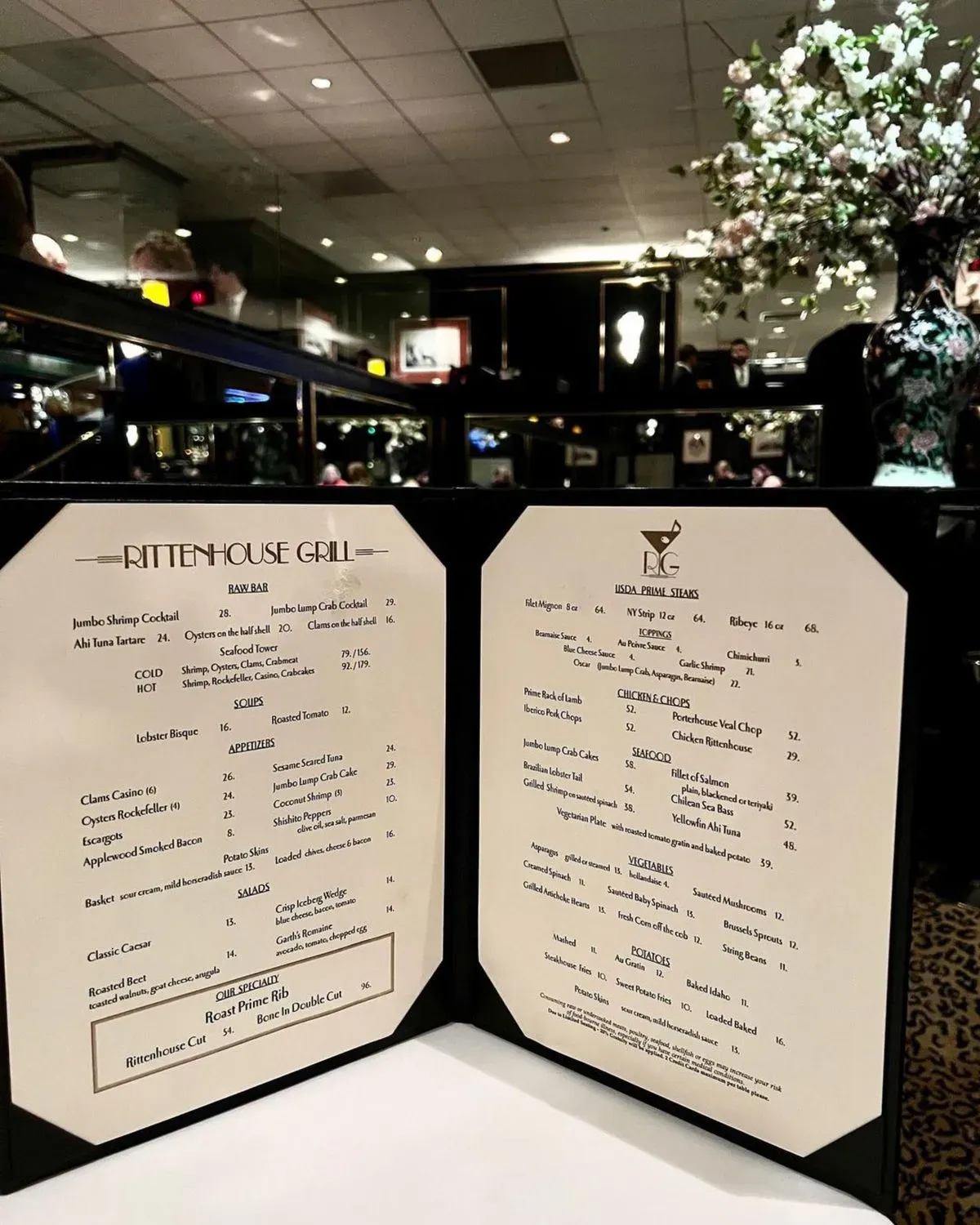 Rittenhouse Grill Menu - Updated October 2025