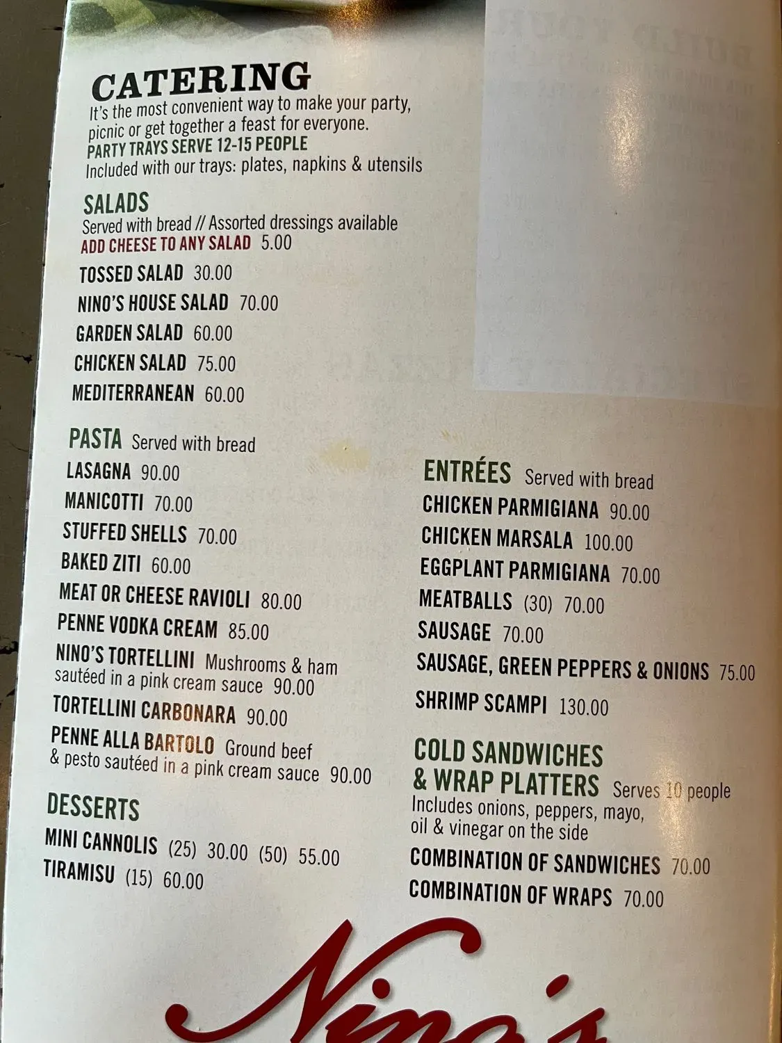 Menu 2