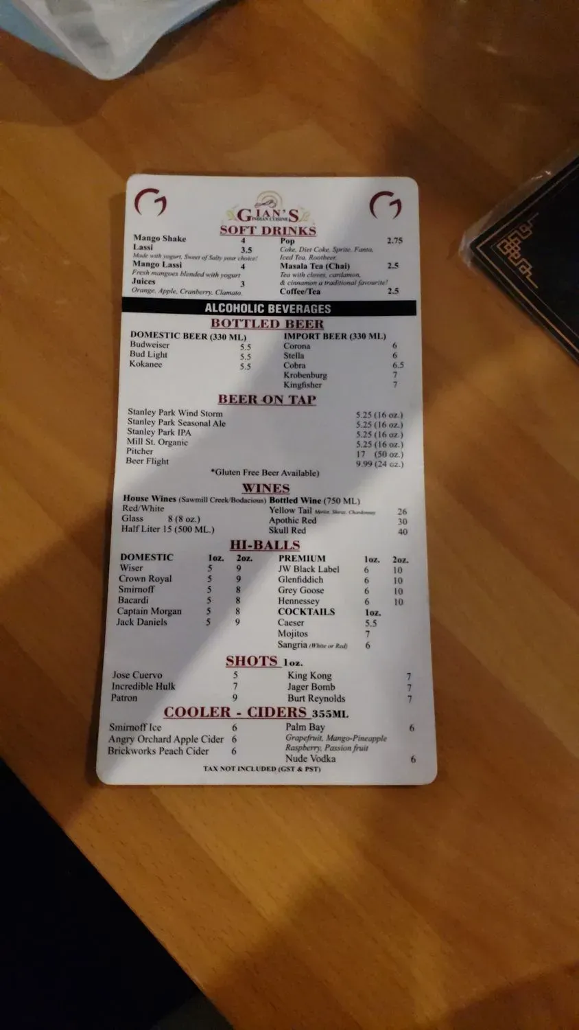 Menu 6