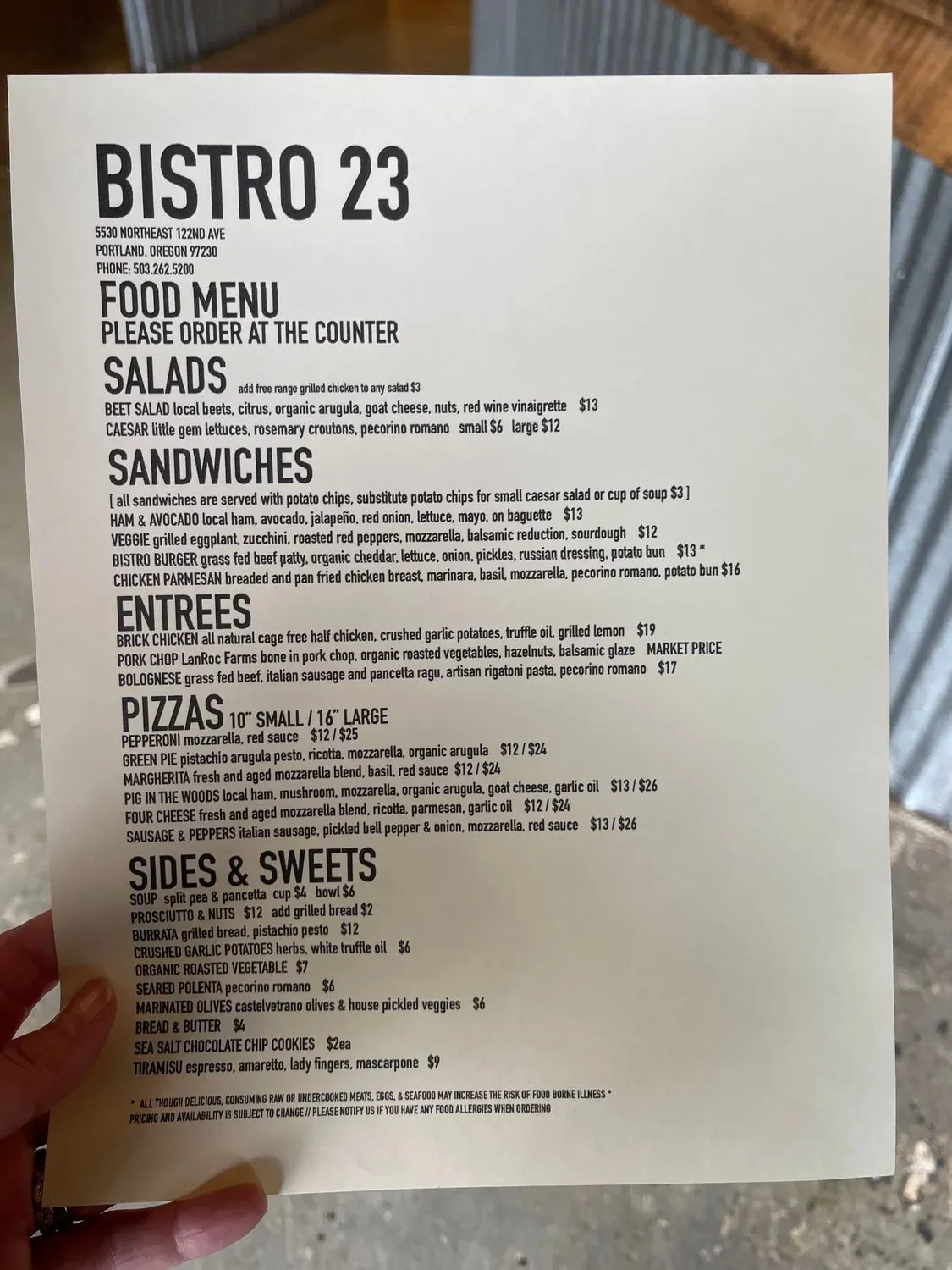 Menu 5