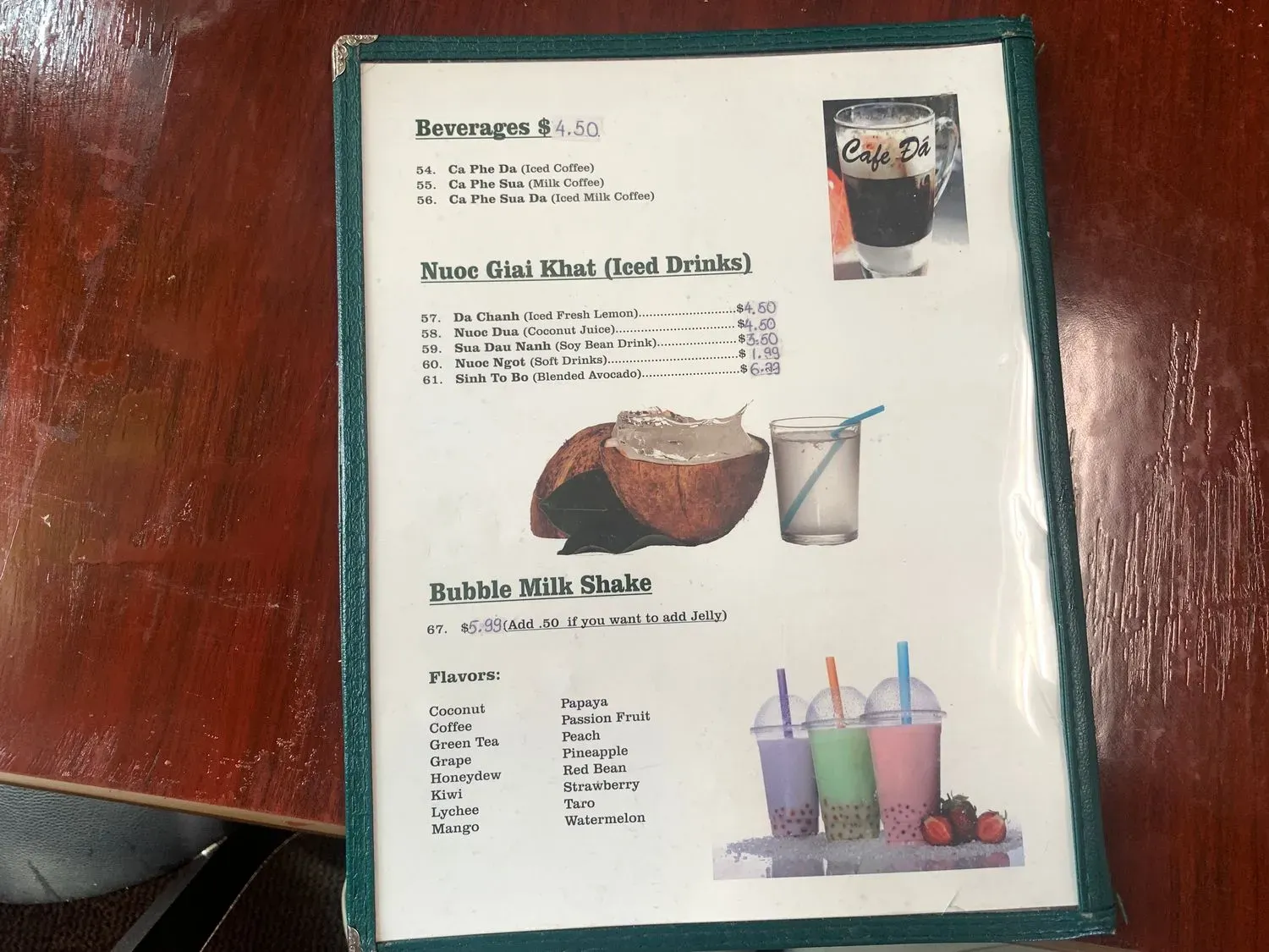 Menu 5