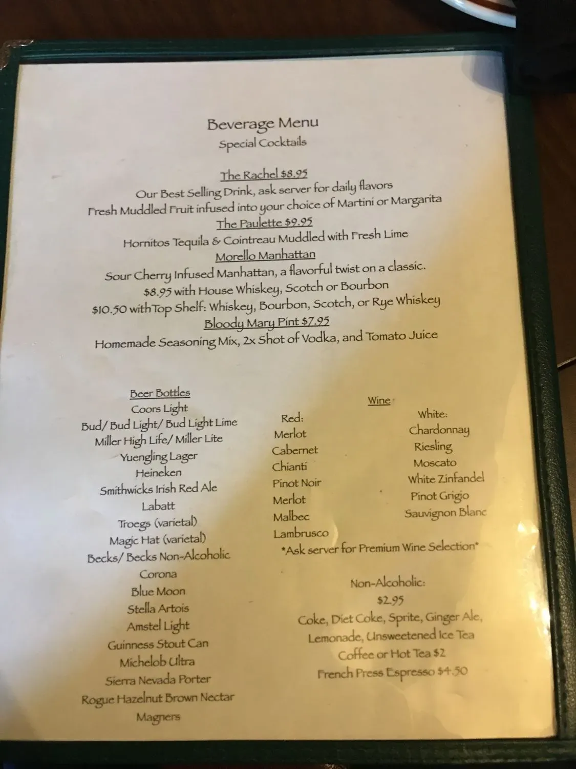 Menu 6