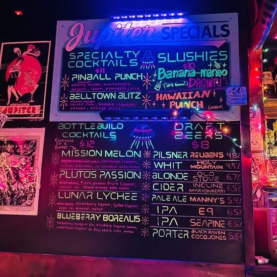 Jupiter Bar Menu Seattle, WA Checkle