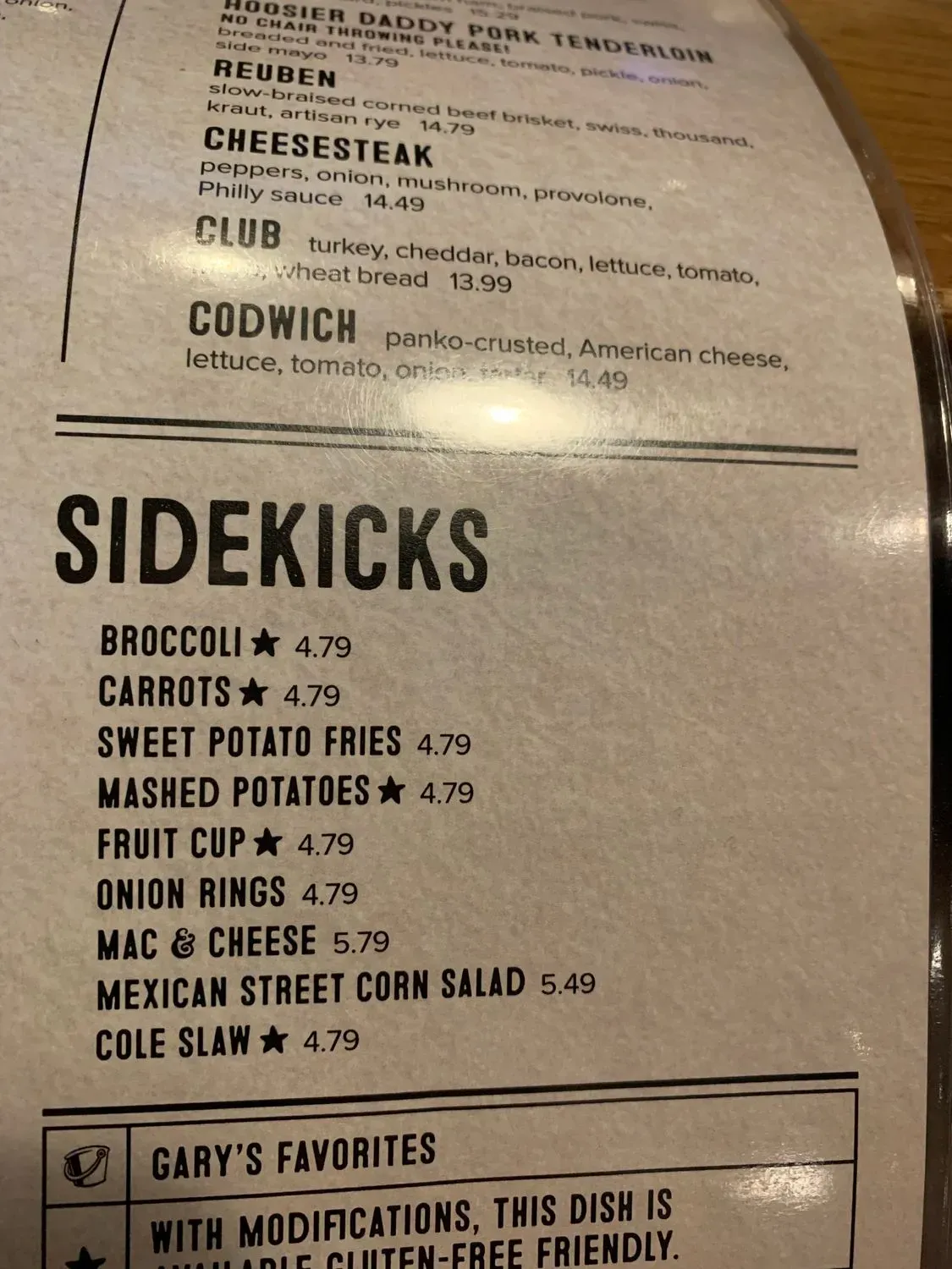 Menu 5