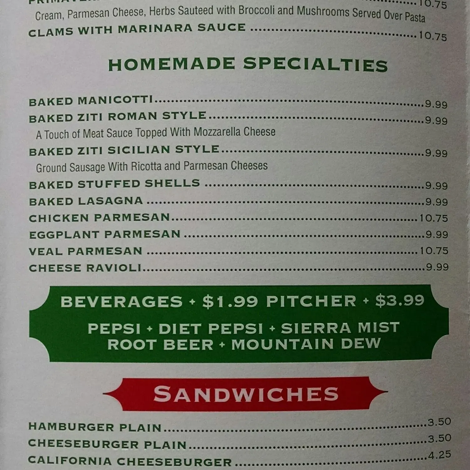 Menu 2