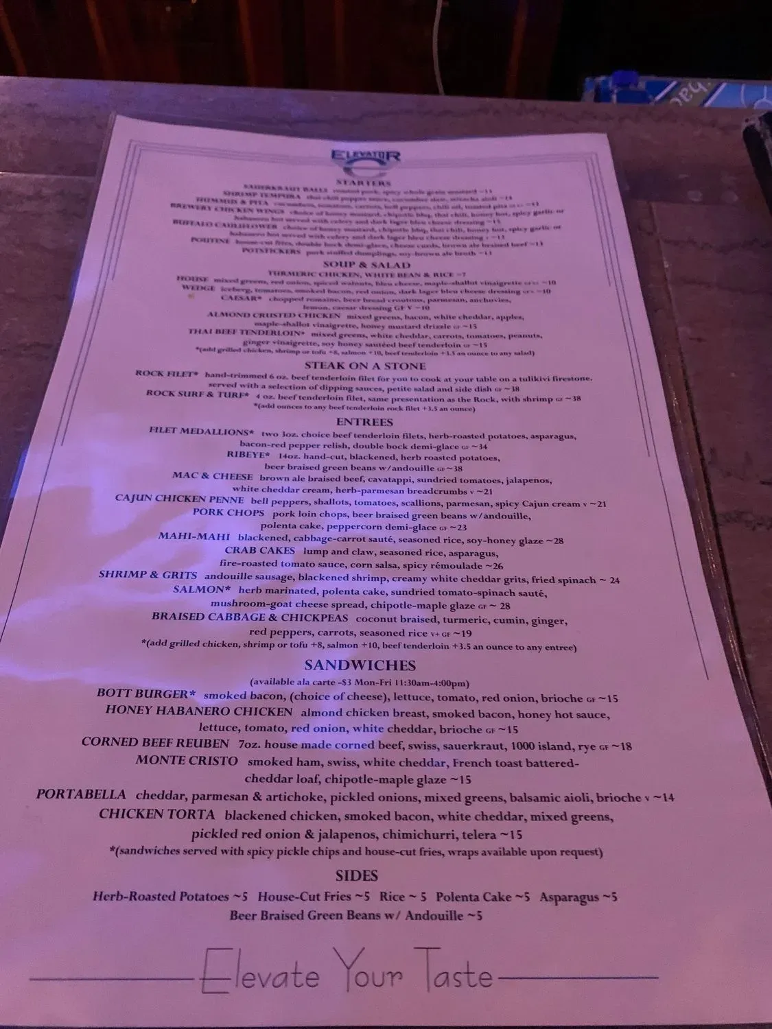 Menu 3