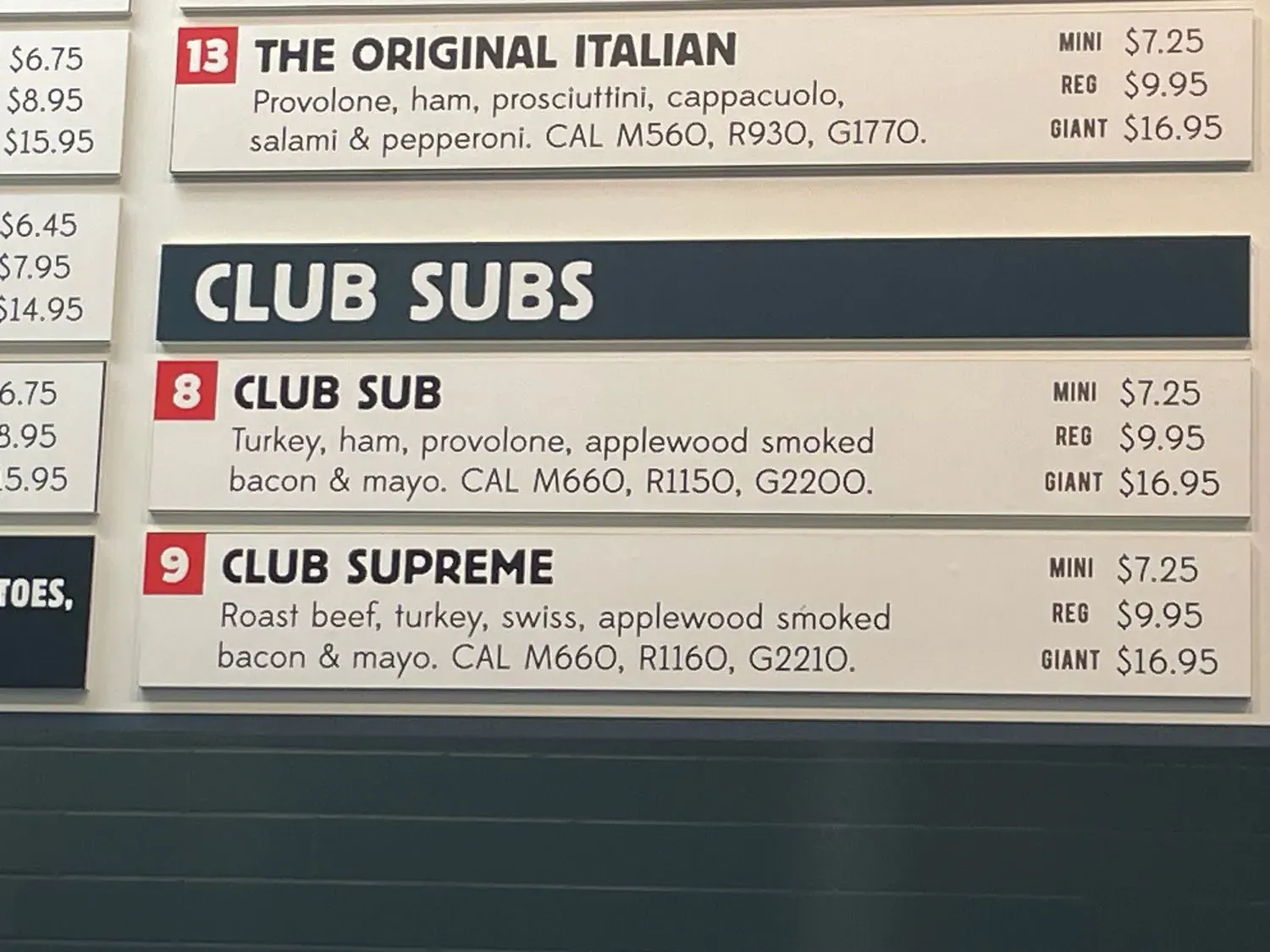 Menu 1