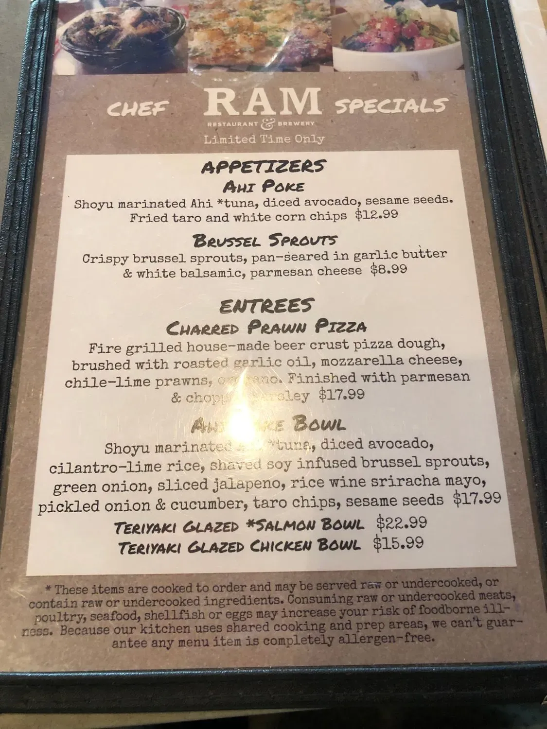 Ram Restaurant & Brewery Menu - Updated October 2025