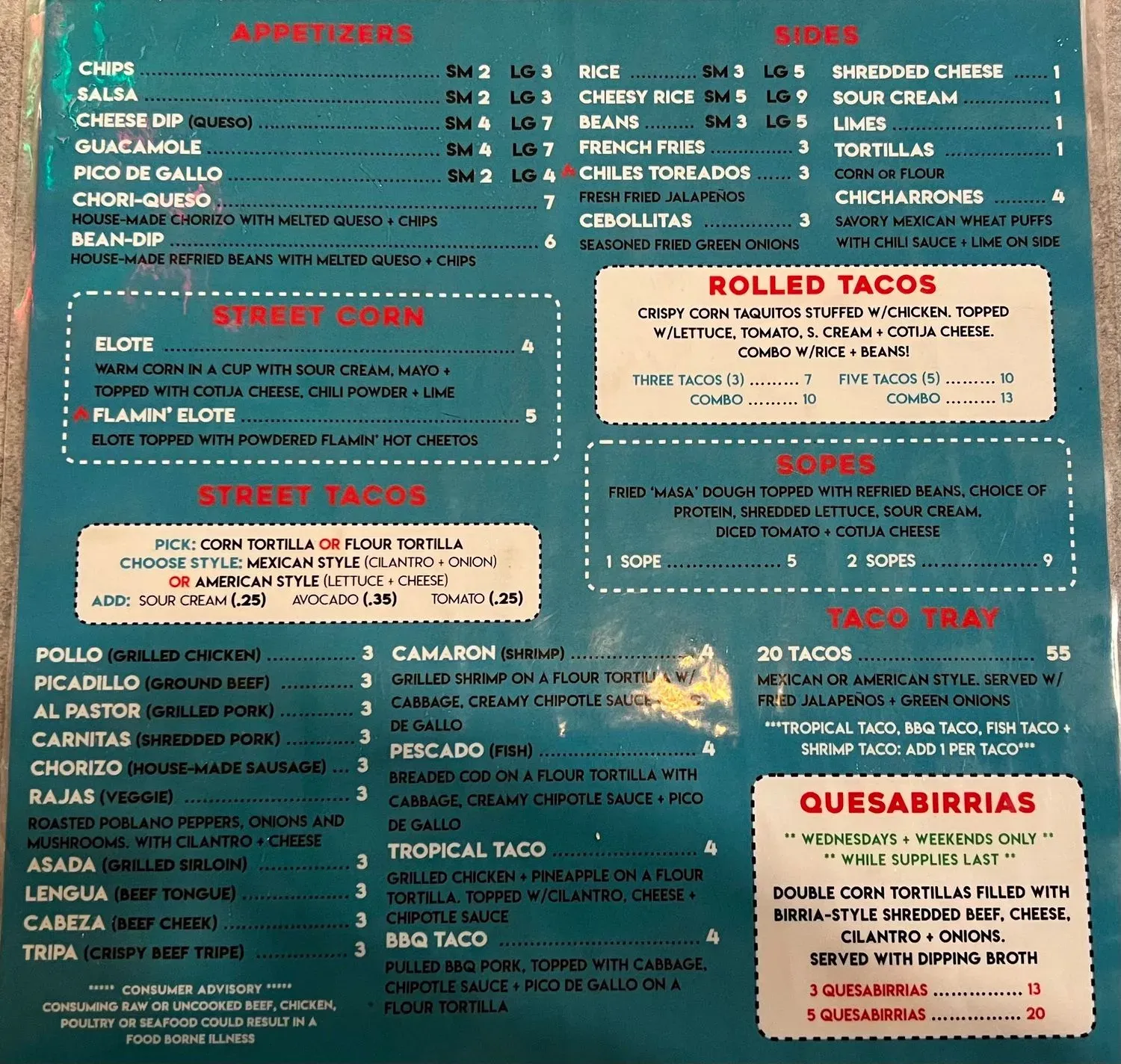 Menu 1