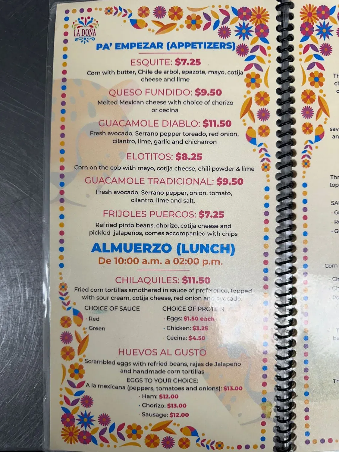 Menu 4