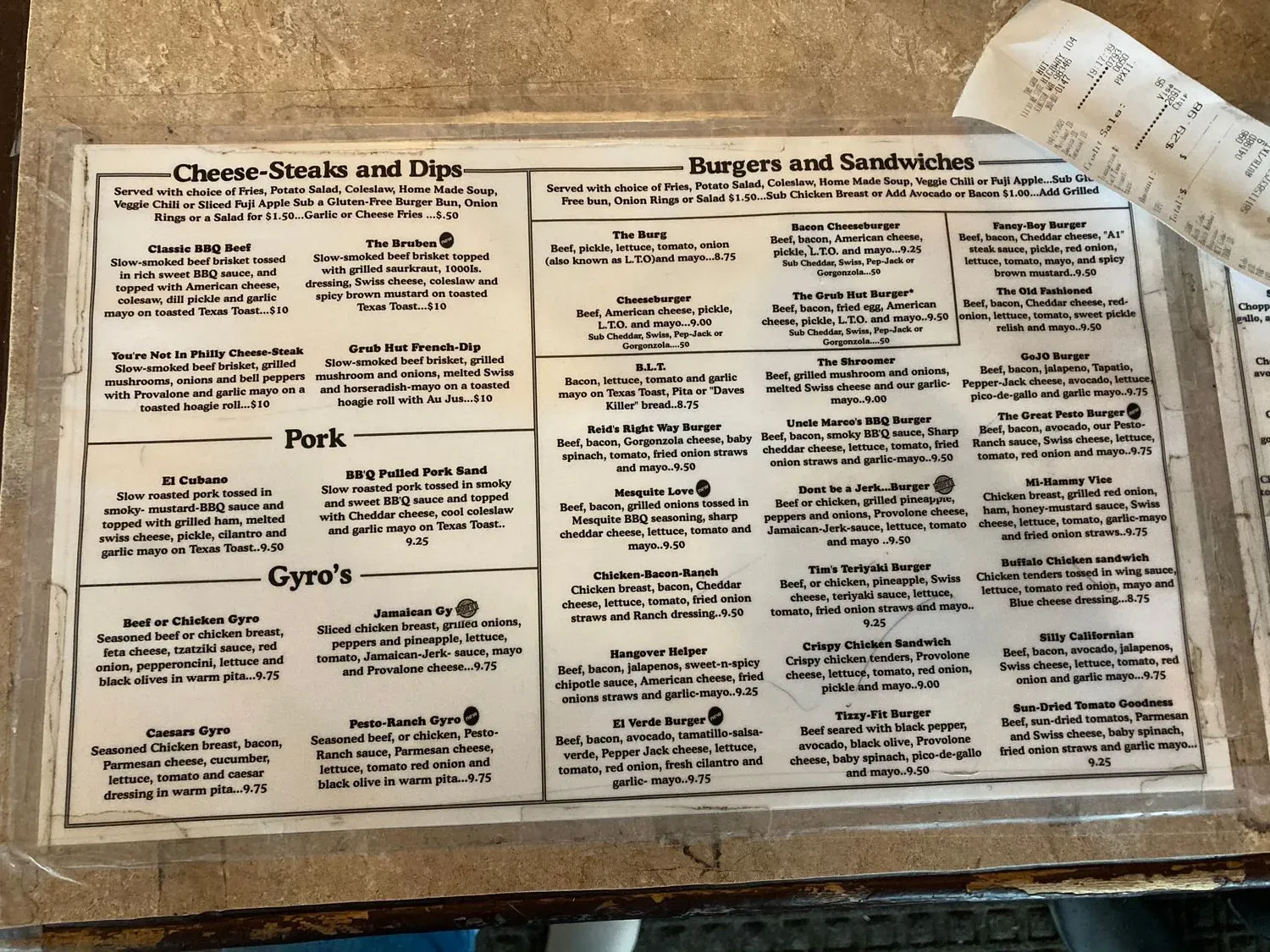 Menu 5