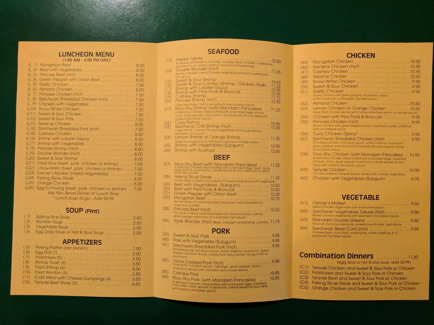 Menu 2