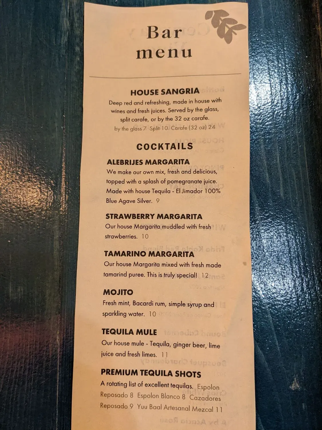 Menu 1