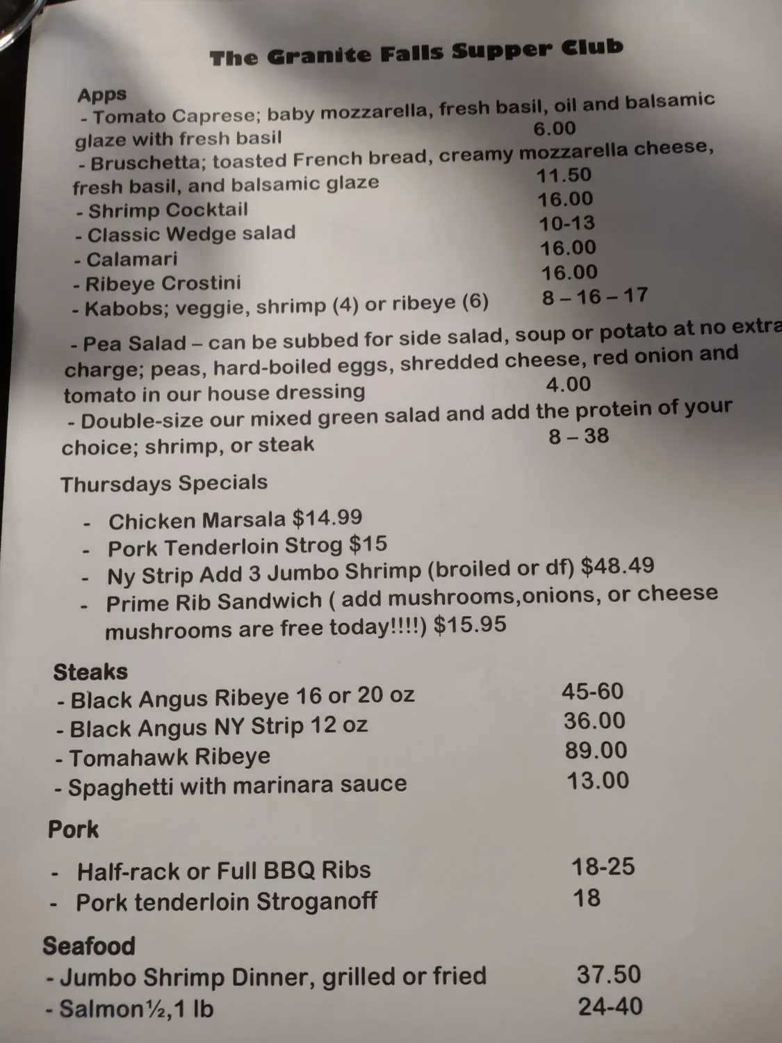 Menu 1