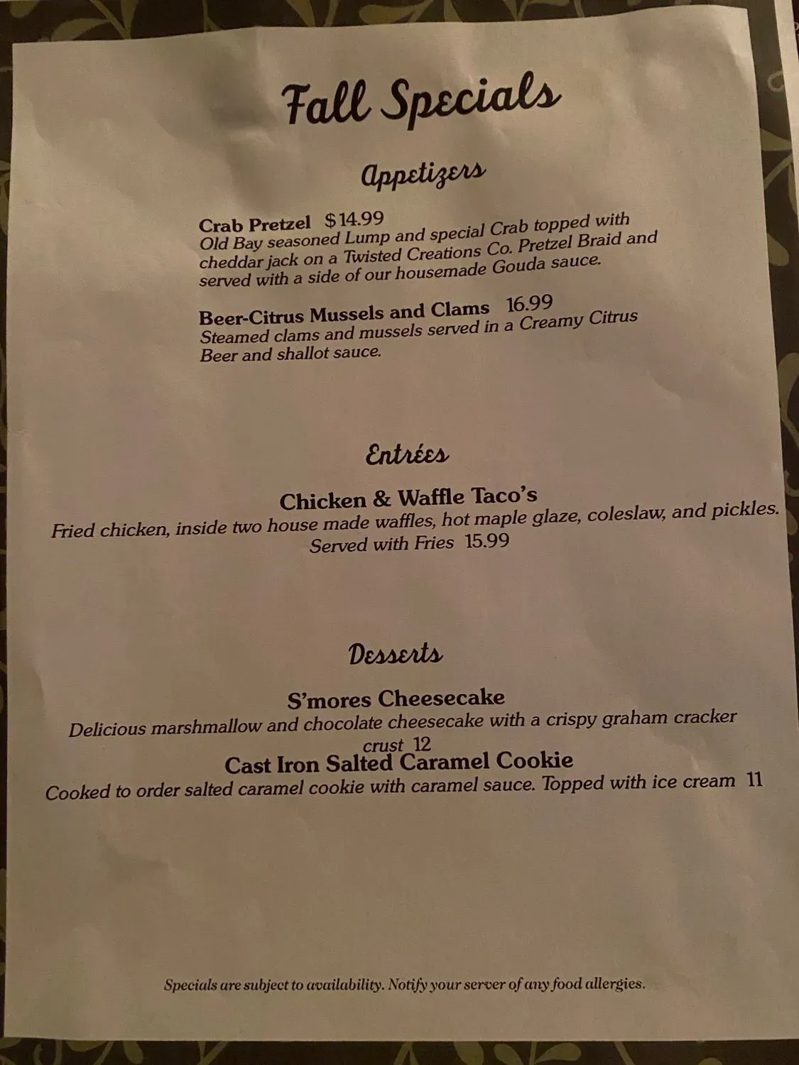 Menu 4