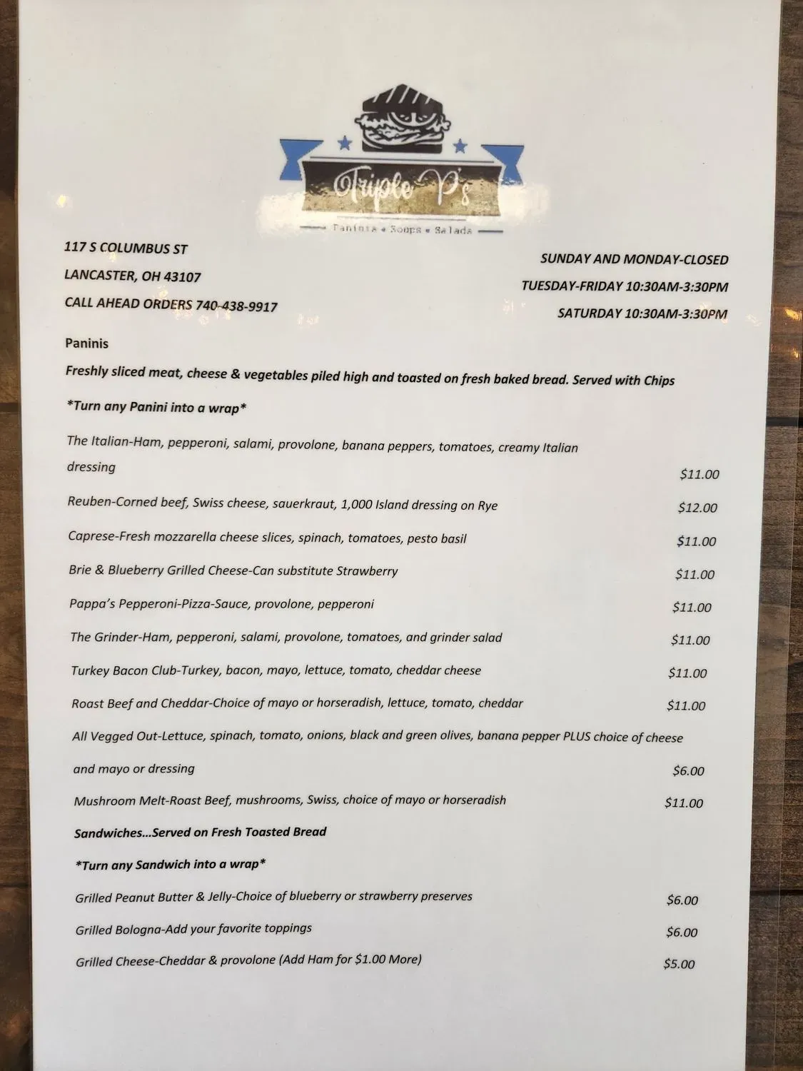 Menu 3