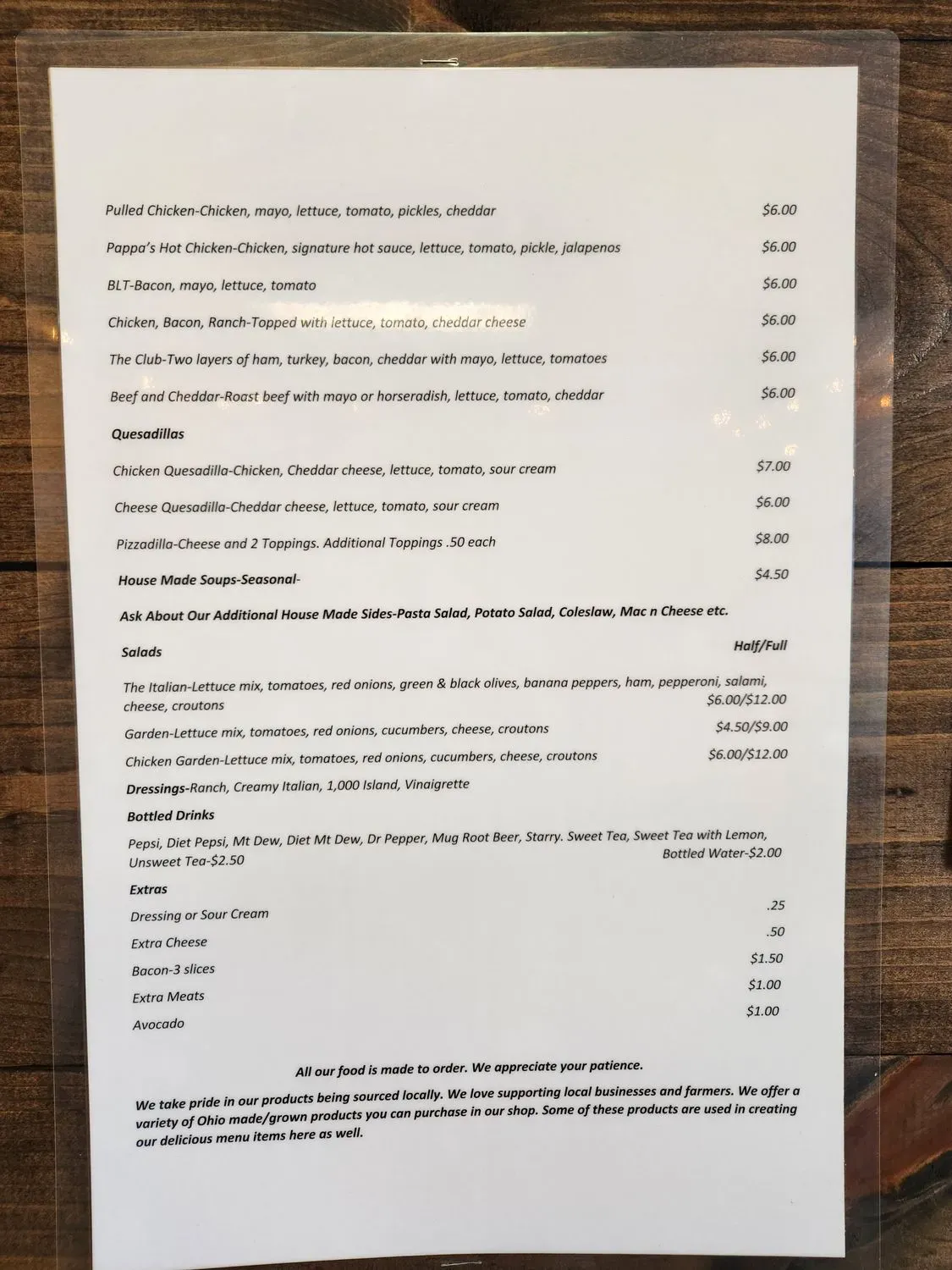 Menu 4