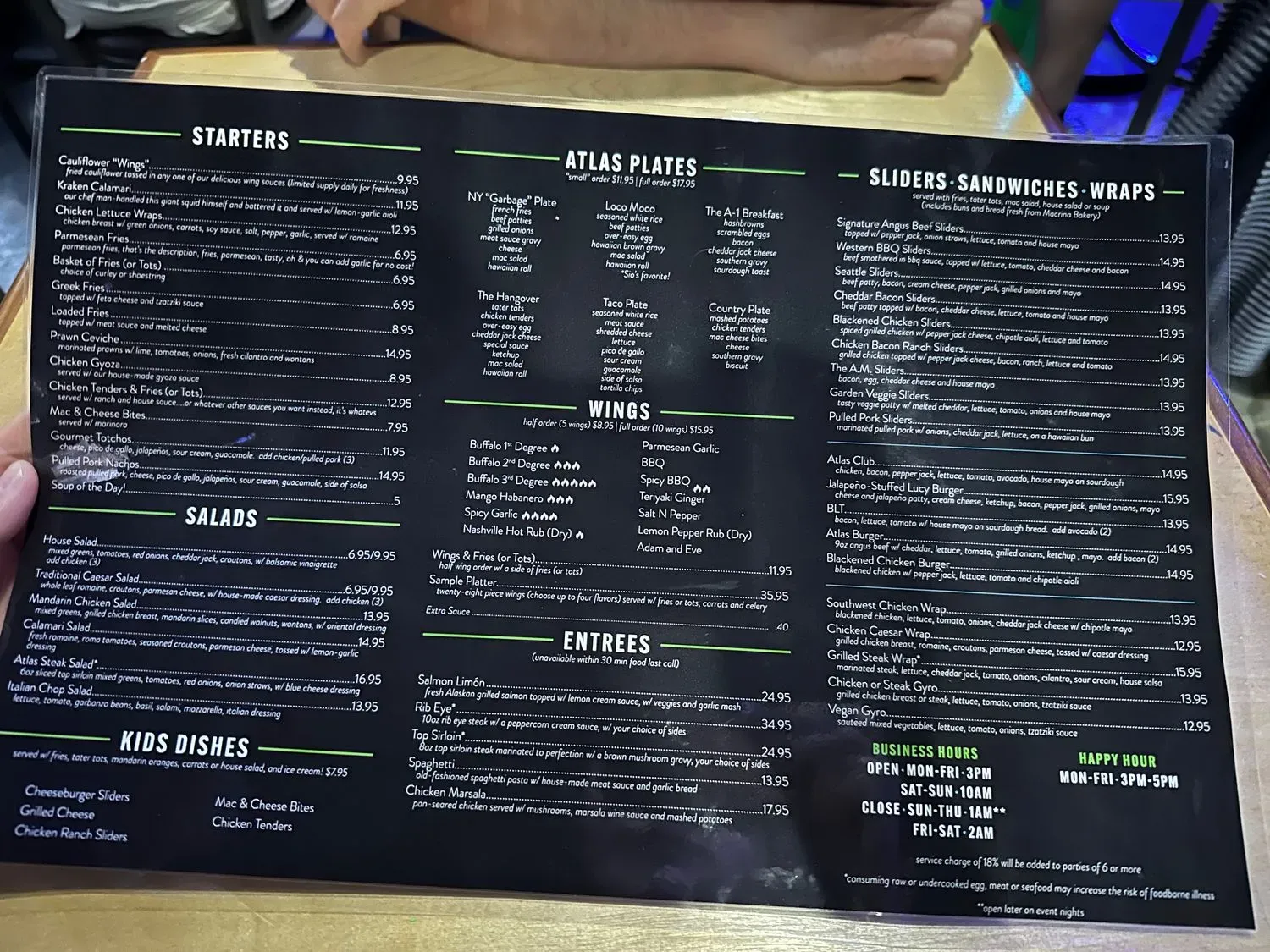 Menu 3