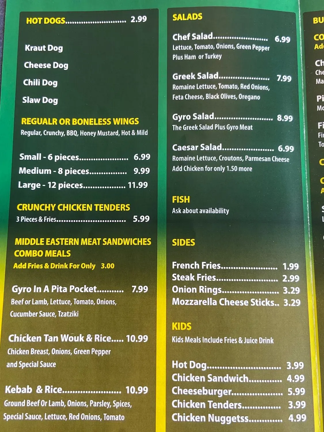 Menu 3