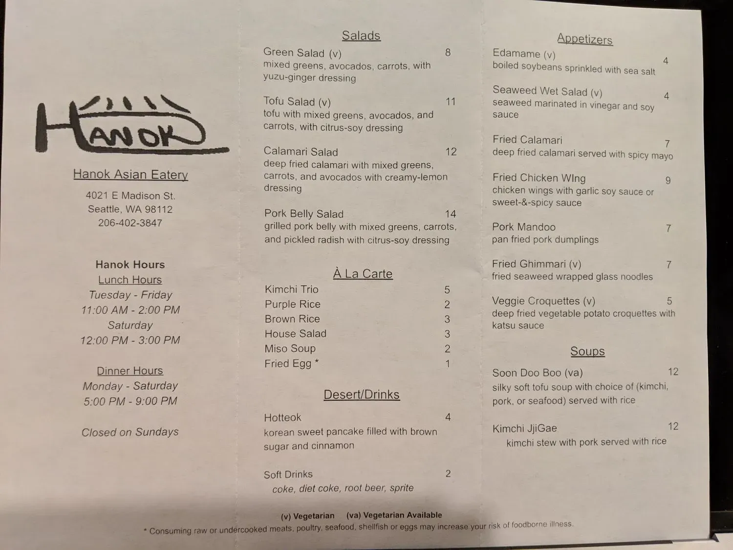 Menu 6